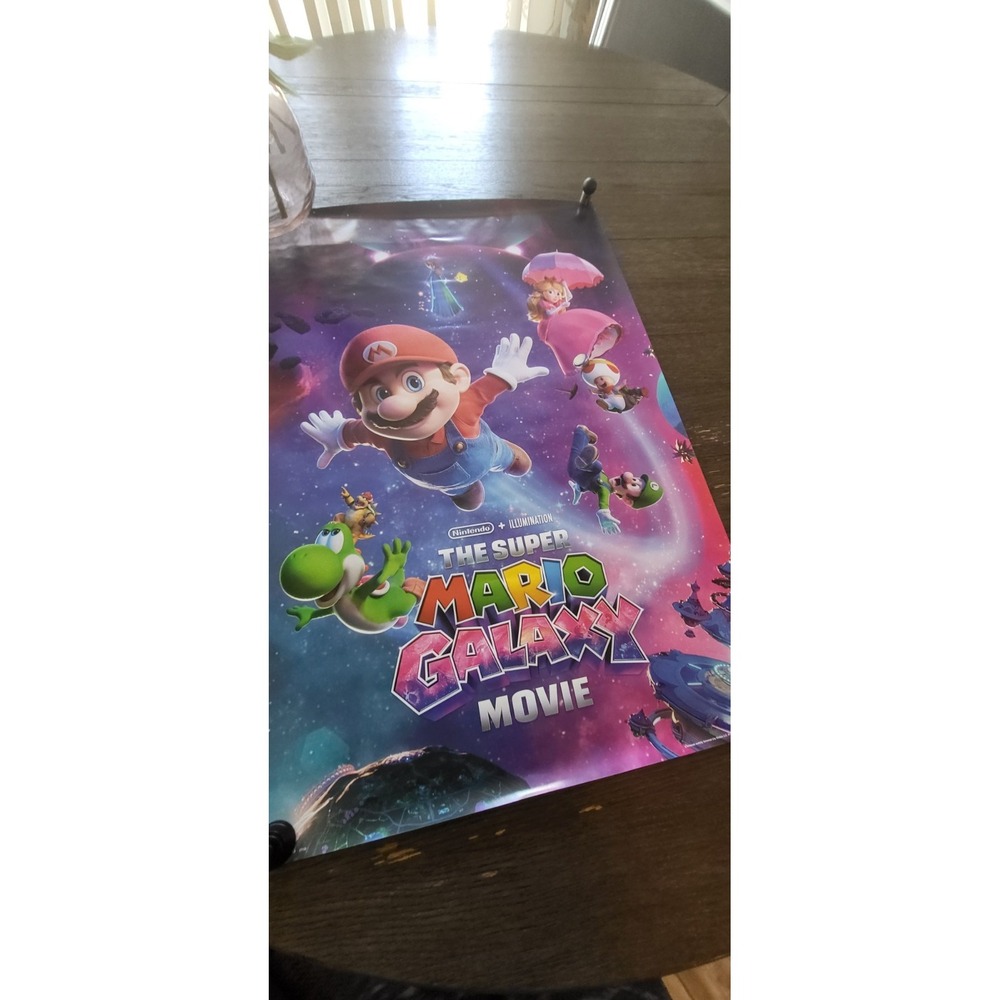 Super Mario Galaxy Movie Poster Video Game Wall Art Print 23x34 Nintendo Decor - Picture 10 of 13